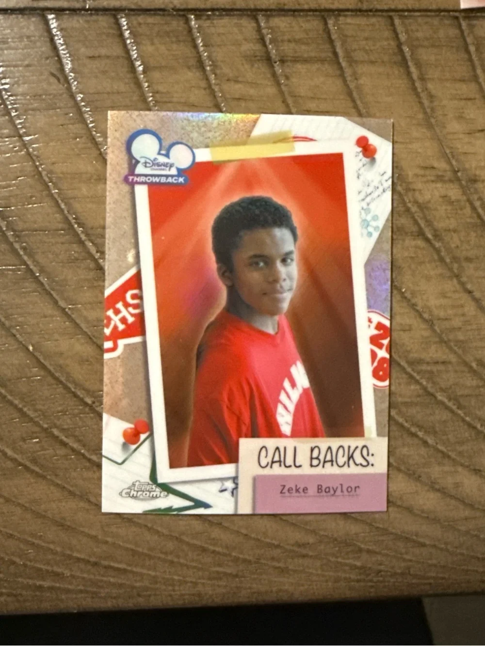 Zeke Baylor topps chrome card
